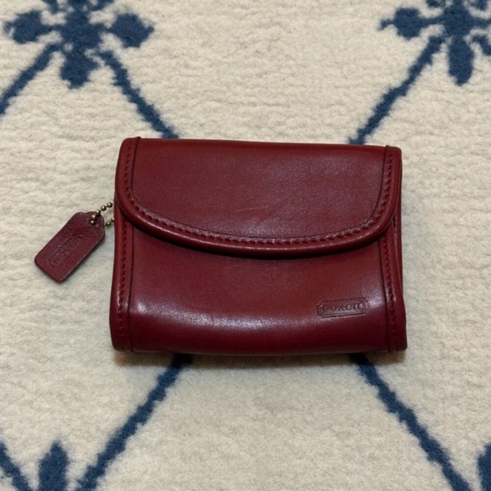 Coach Vintage Coin Purse Wallet - Red